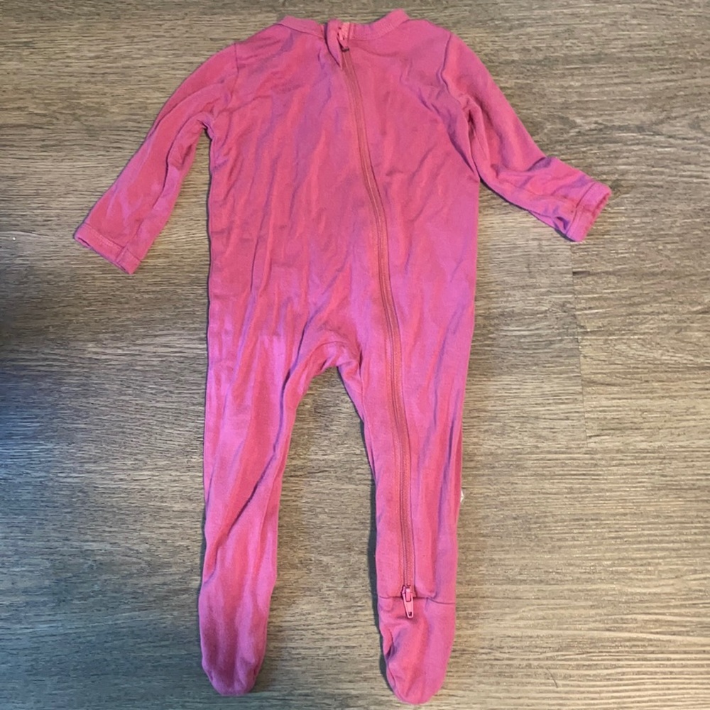 Kyte Baby footed sleeper, 3-6 months, sangria